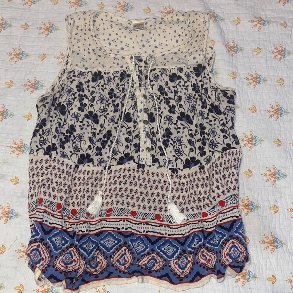 Bila Multicolor Bohemian Tank Top